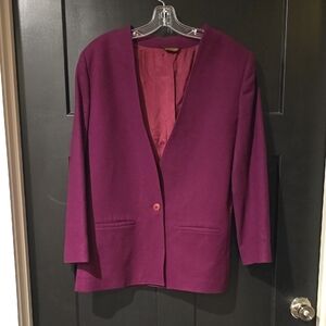 Women's vintage wool Purple Jacket sz 14m